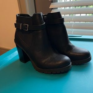 Black Heel Ankle Boots Size 7